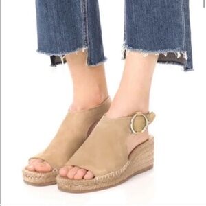 Rag & Bone Calla Dune Suede Espadrille EU 37.5, US 7.5